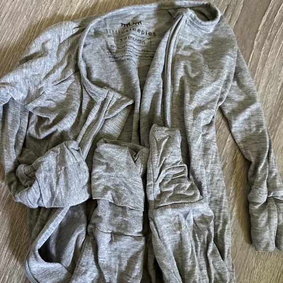 Little Sleepies Heather Gray Baby Outfit - Picture 2 of 2